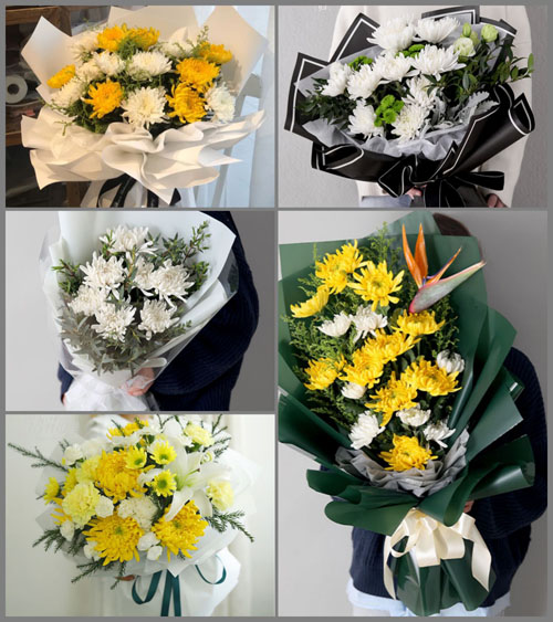 广东潮州市潮安区浮洋镇林泉村白事花束代送